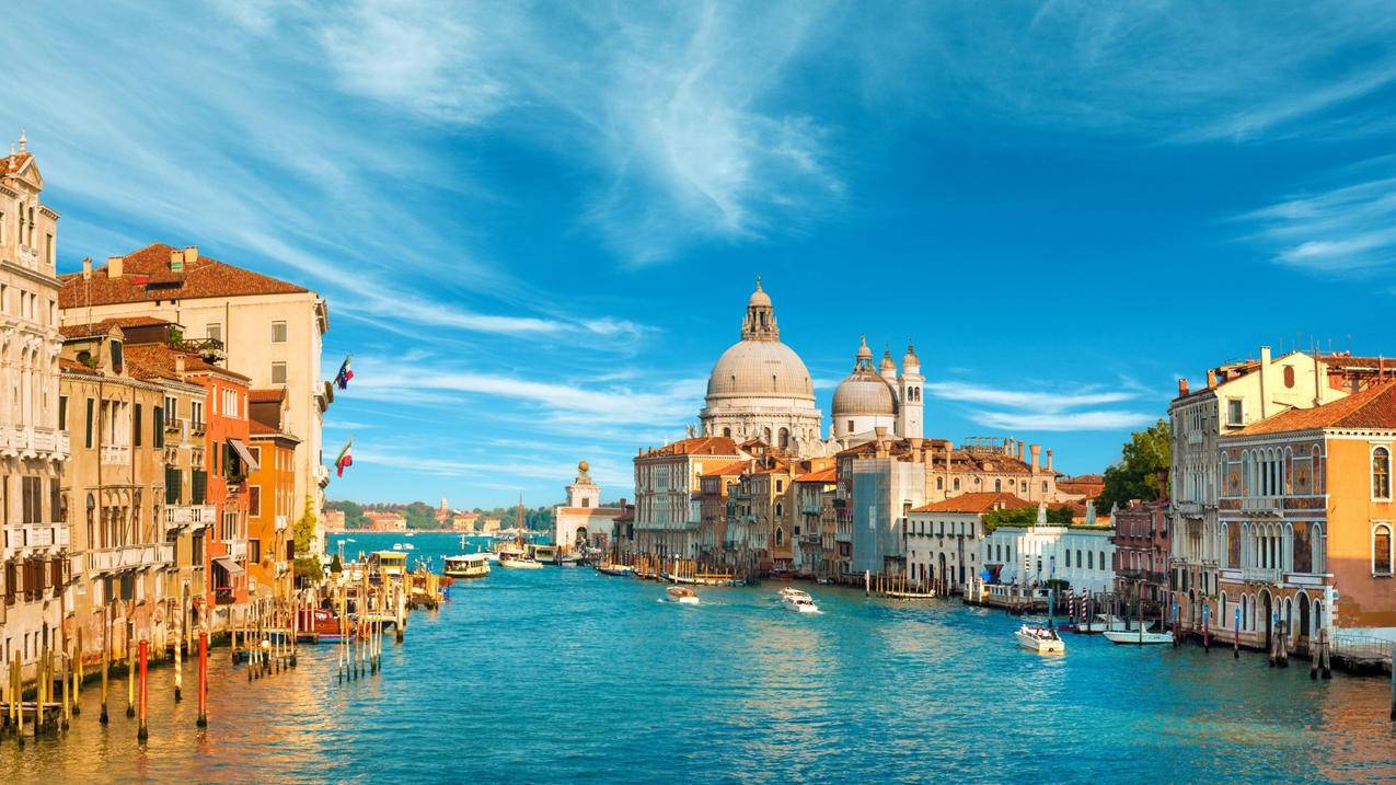风景意大利风景水城威尼斯宽屏高清壁纸