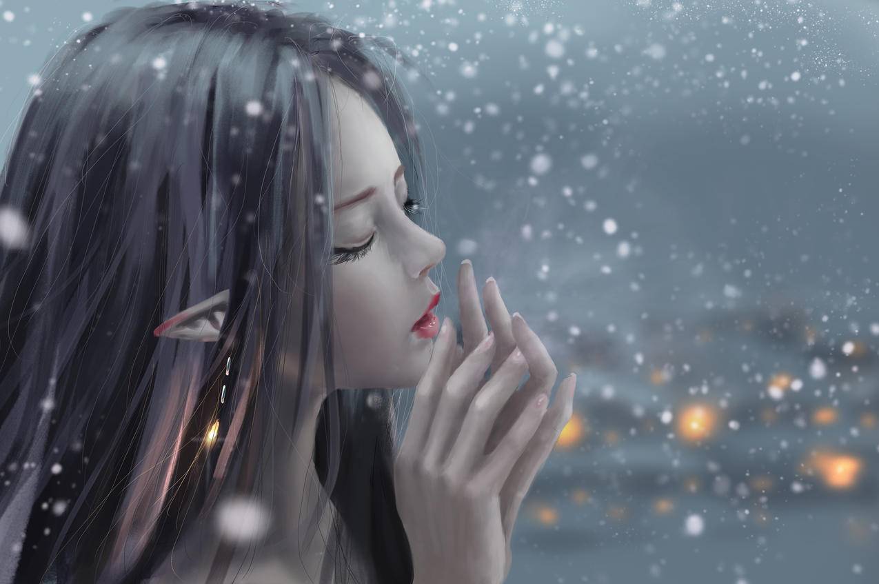女孩唯美插画 4K高清动漫壁纸