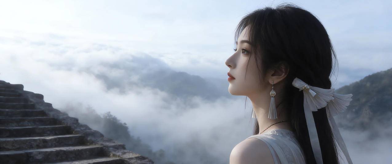 宋玉 侧脸 唯美 3440x1440带鱼屏壁纸