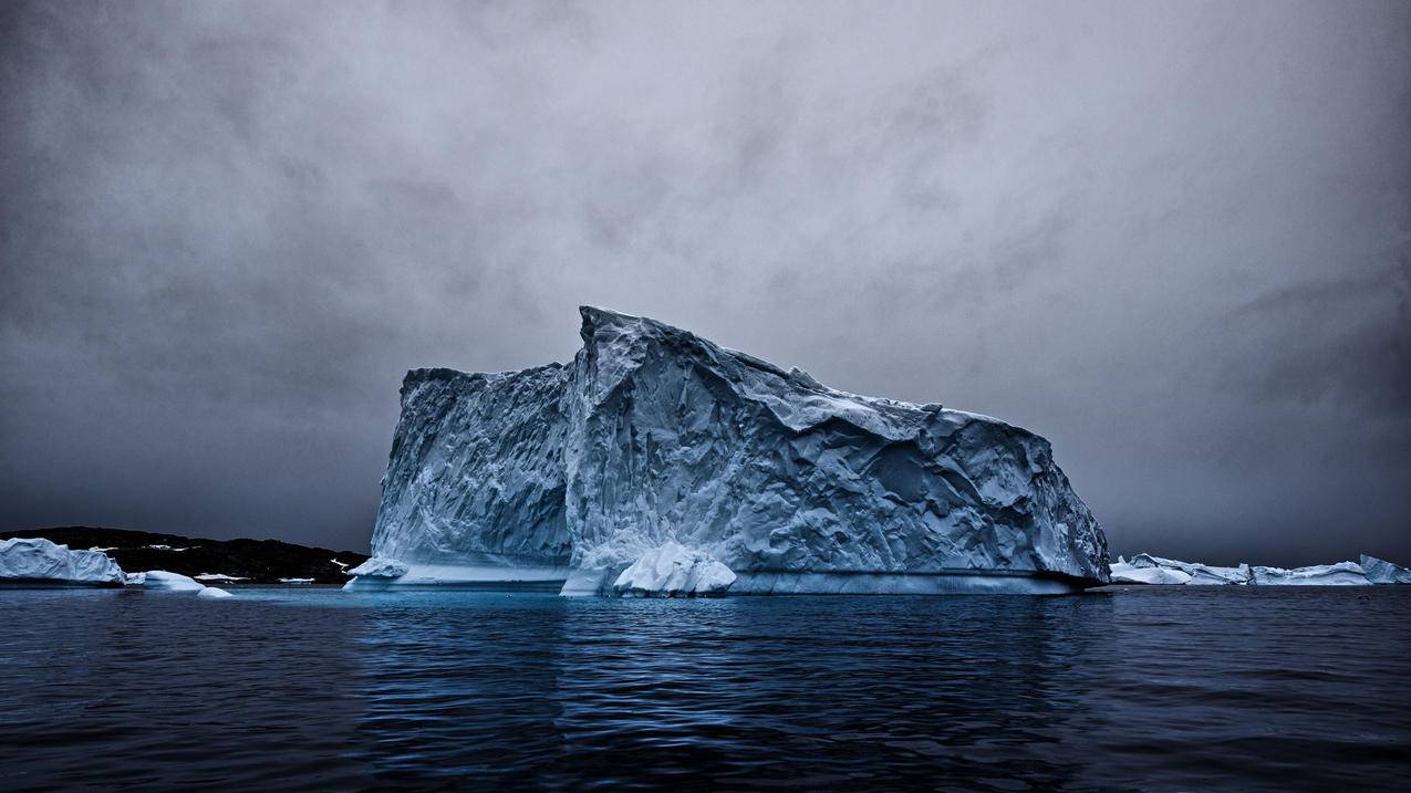 风景冰川冰天雪地极地4k壁纸