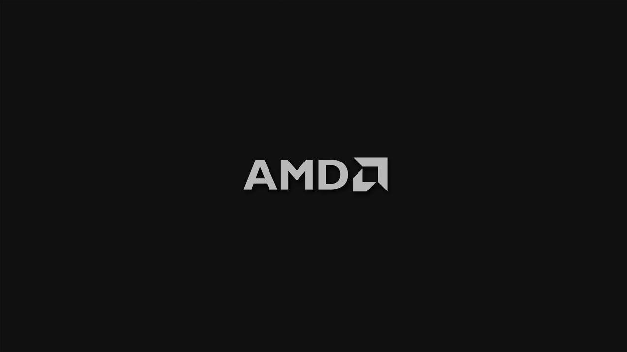 炫酷时尚纯色品牌黑色AMD高清电脑壁纸