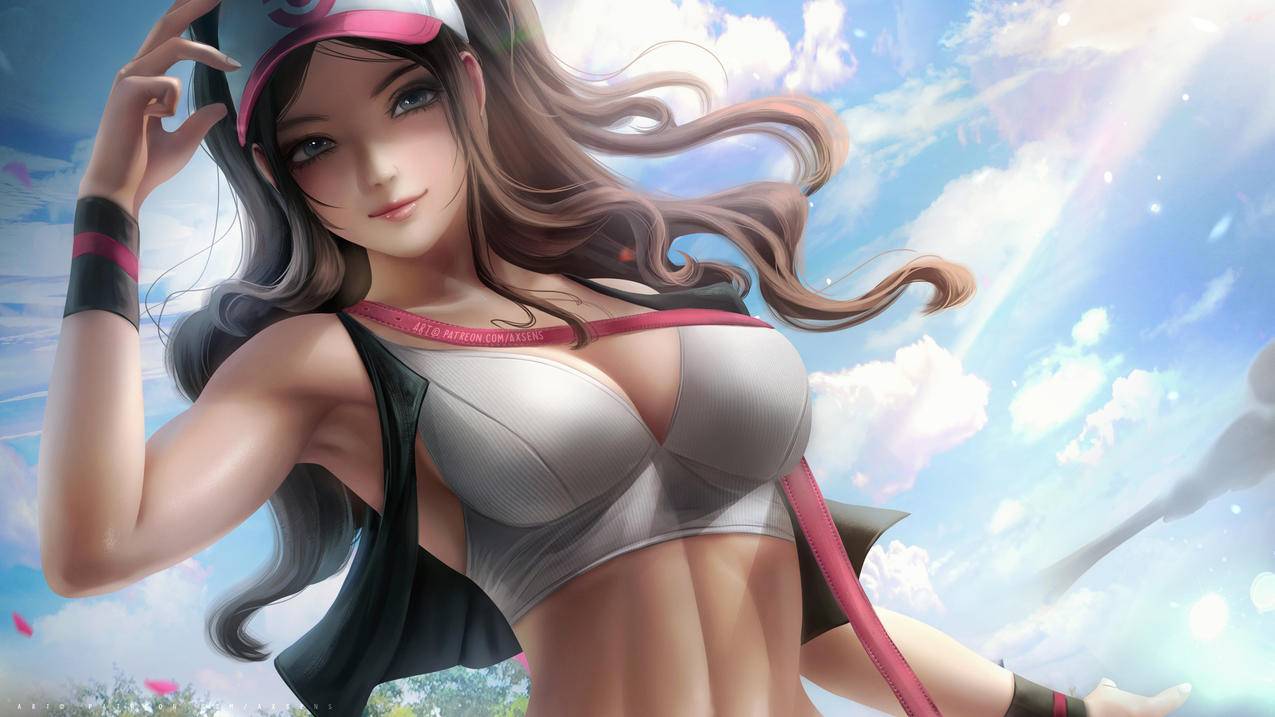 可爱比基尼美女 蓝发女孩进城记 希尔达 hilda 4k高清动漫壁纸
