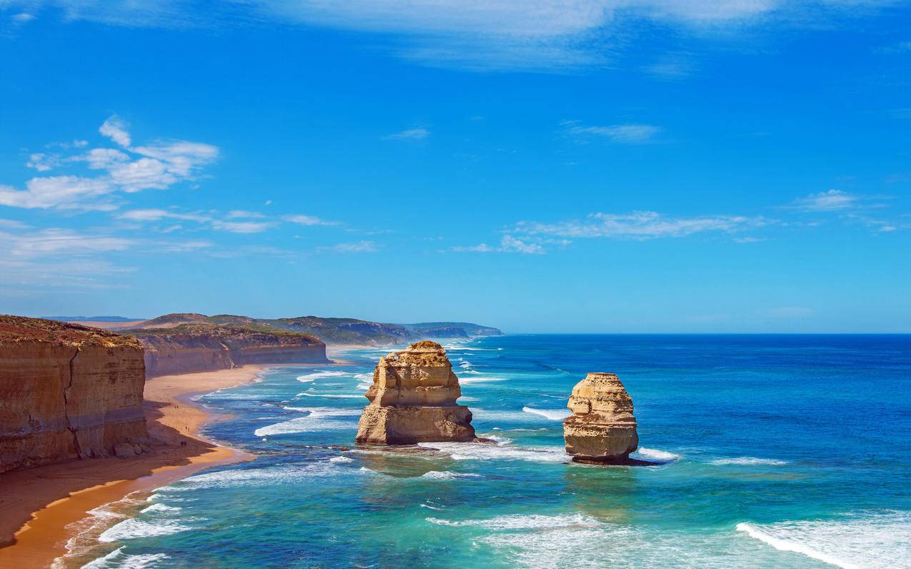 风景澳洲澳大利亚十二使徒岩高清壁纸