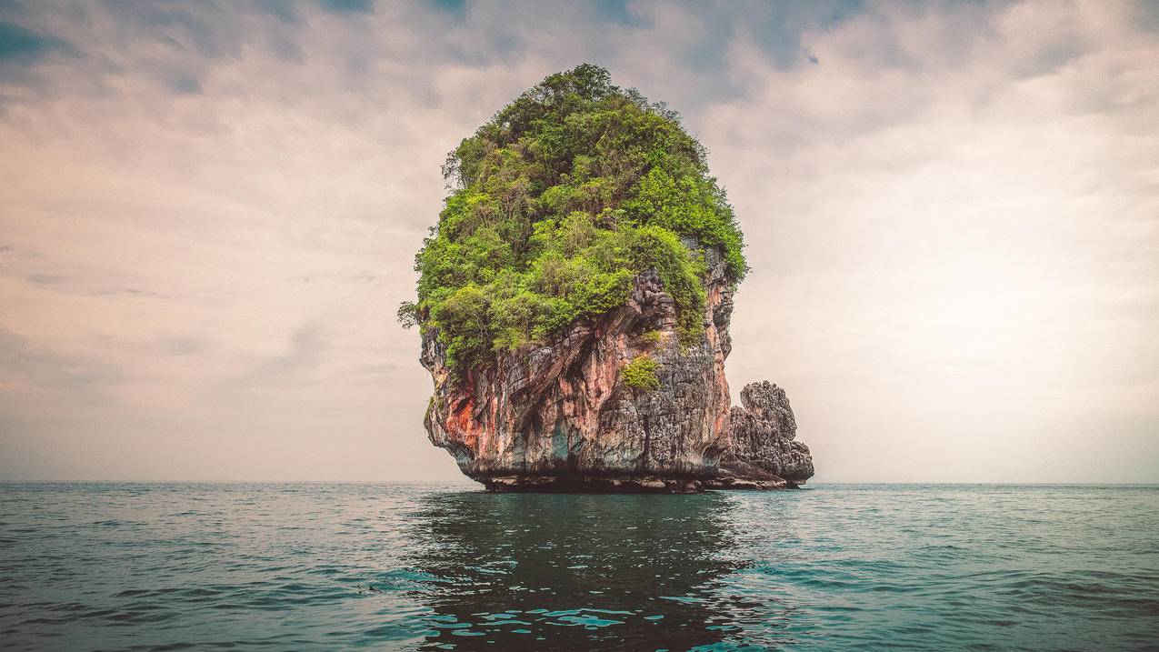 泰国 孤独的岛屿 4k风景高清壁纸