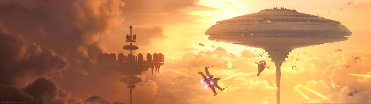 《星球大战 Star WarsBattlefront Bespin》5120x1440游戏壁纸
