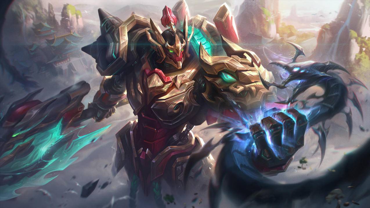 《LOL英雄联盟》机神 德莱厄斯5K游戏高清壁纸