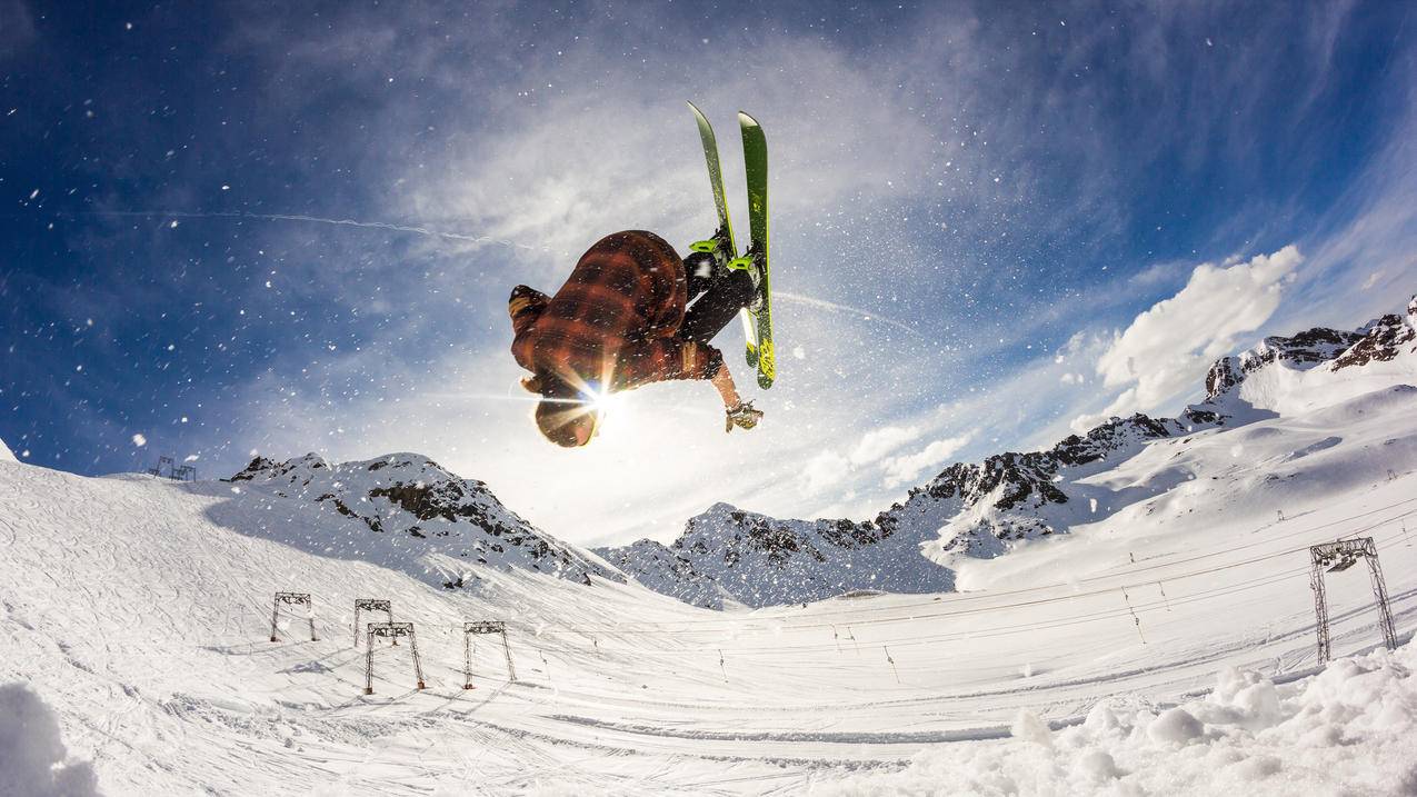 体育滑雪极限运动4k壁纸