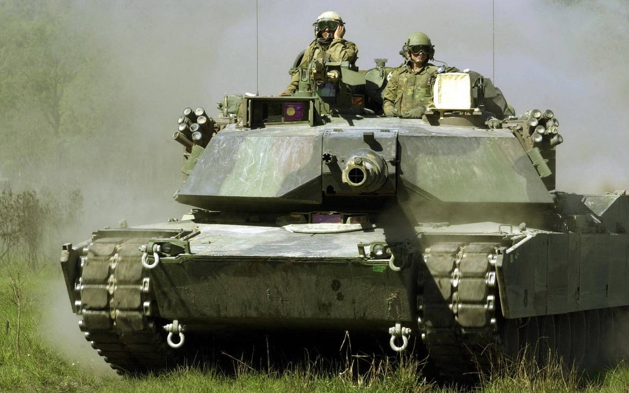 军事陆战之王坦克M1A1主战坦克高清壁纸