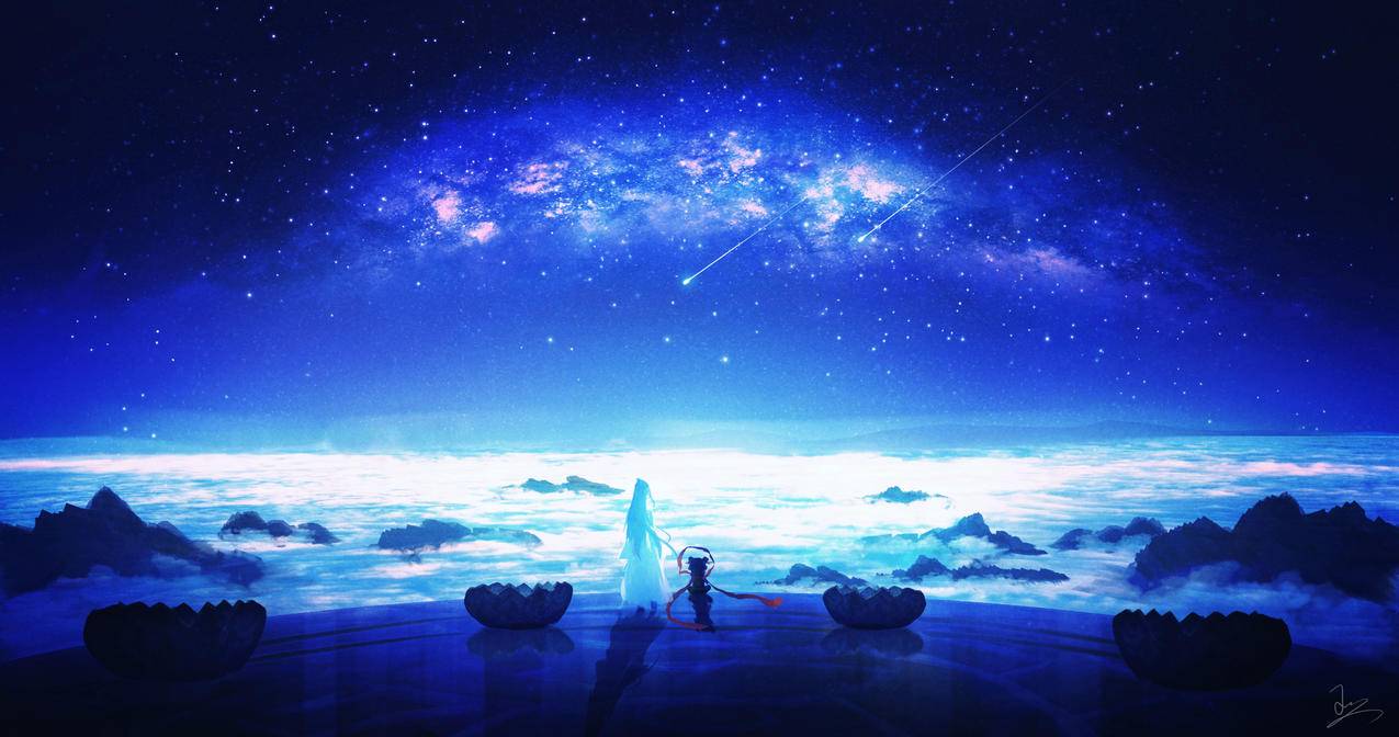 电影 哪吒2 星空下的场景4k壁纸